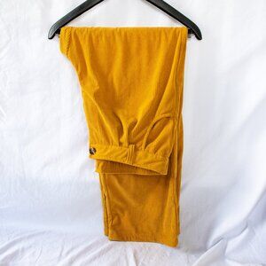 Wide-leg Courduroy Pants Saffron Size XL